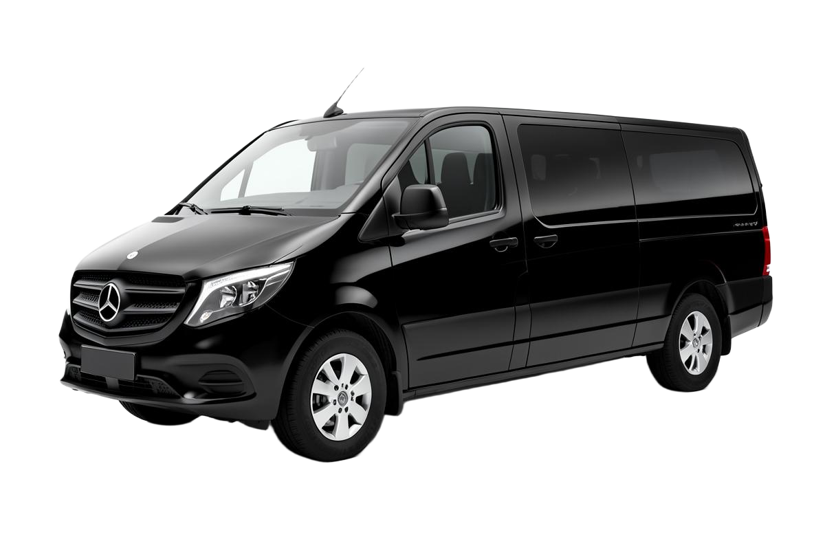 Black Mercedes Sprinter luxury van